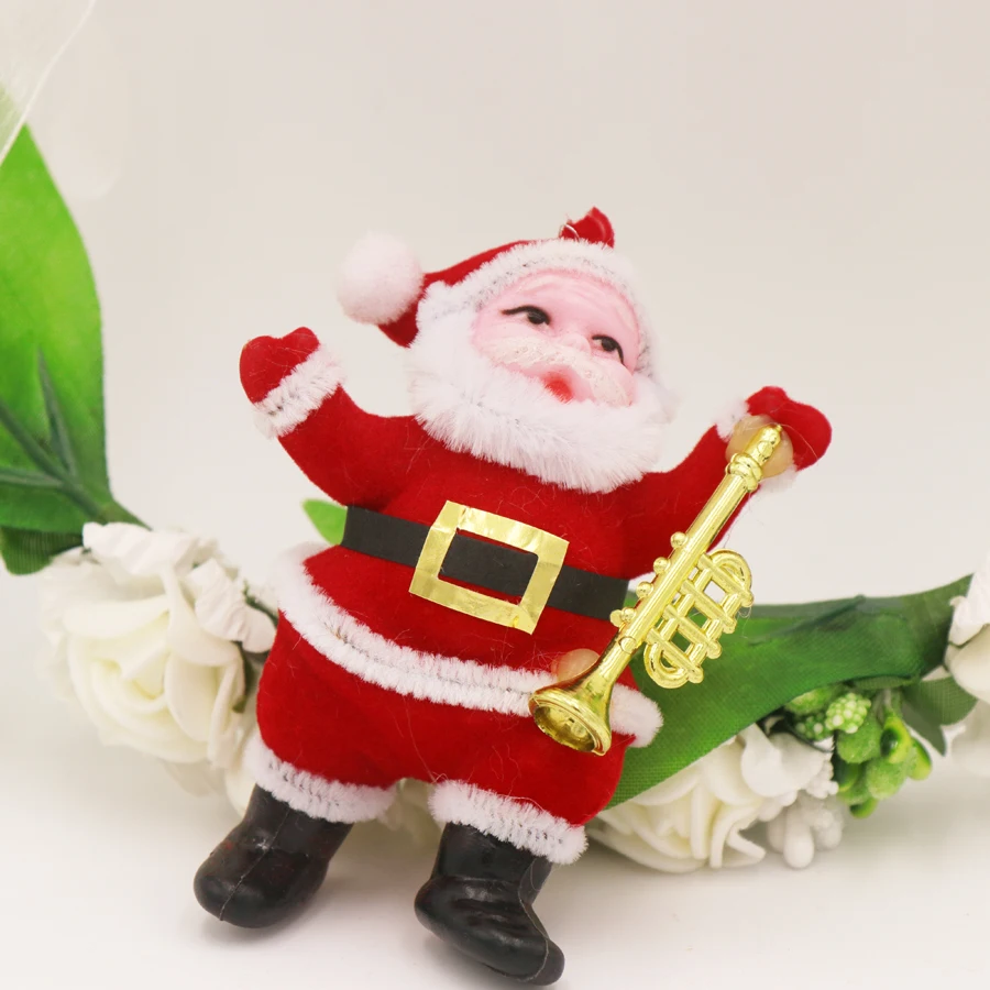 3 шт./лот музыкальный инструмент подвески Санта Клауса куклы вечерние орнамент с