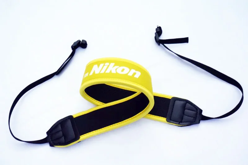 yellow for nikon Камера хлопок шеи плечевой ремень камеры для DSLR Nikon sony Canon Pentax Panasonic 550d 650d 60d d7000 d90 5d2 ccessory запчасти - Цвет: yellow for nikon