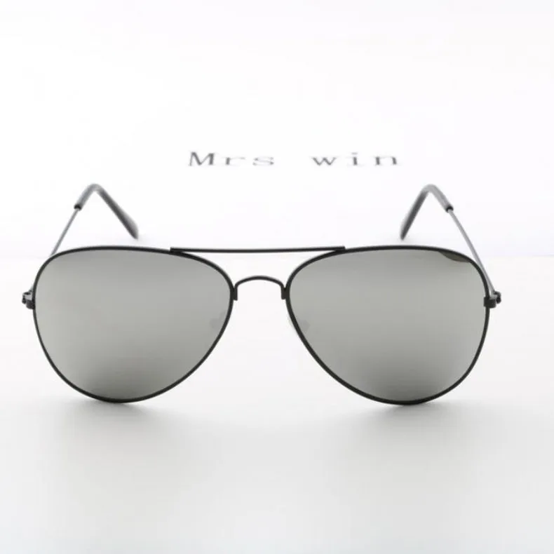 black silver HDSUNFLY, модные авиационные солнцезащитные очки для женщин и мужчин, очки для вождения, черная оправа, мужские и женские зеркальные солнцезащитные очки с покрытием UV400 - Цвет линз: black silver