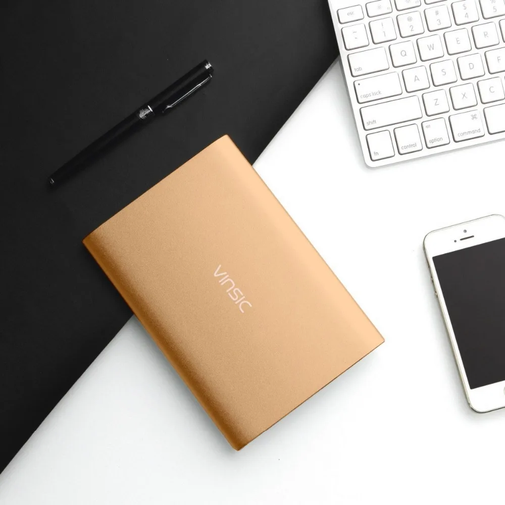Vinsic Мощность Bank 20000 мАч Портативный Зарядное устройство Внешний Батарея Dual USB