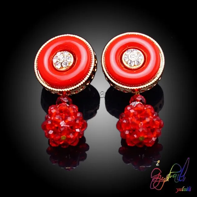 Free Shipping Gold Plated African Wedding Bridal Jewelry Set Dubai Beads Women Fashion |