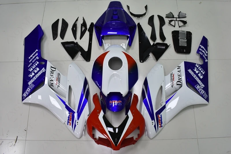 Флуоресцентный Обтекатель Набор для всего тела CBR 1000 RR 2004-2005 красный белый синий