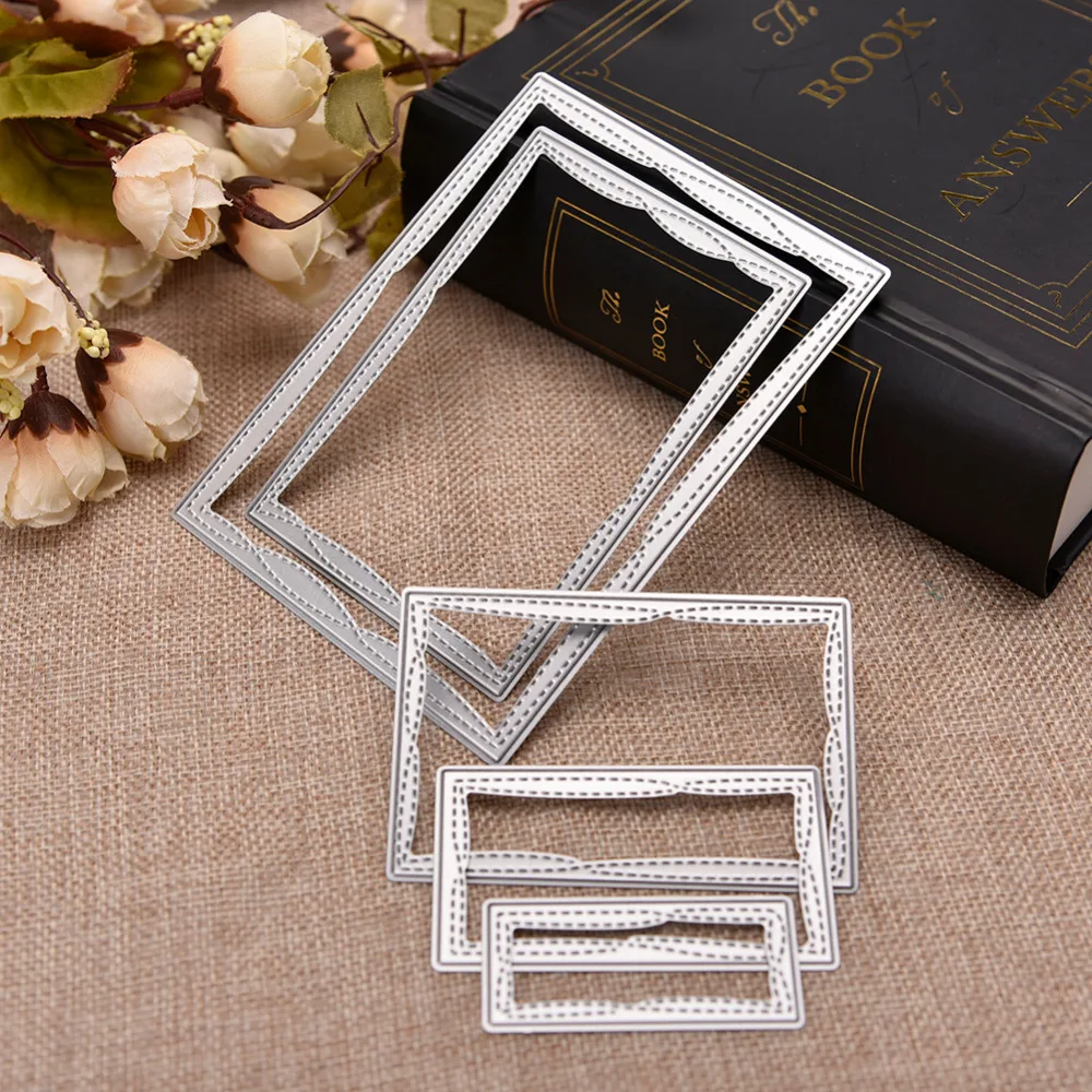 

Rectangle Frame Metal Cutting Dies Stencils For DIY Scrapbooking/photo album Decorative Embossing Paper Card making fustelle