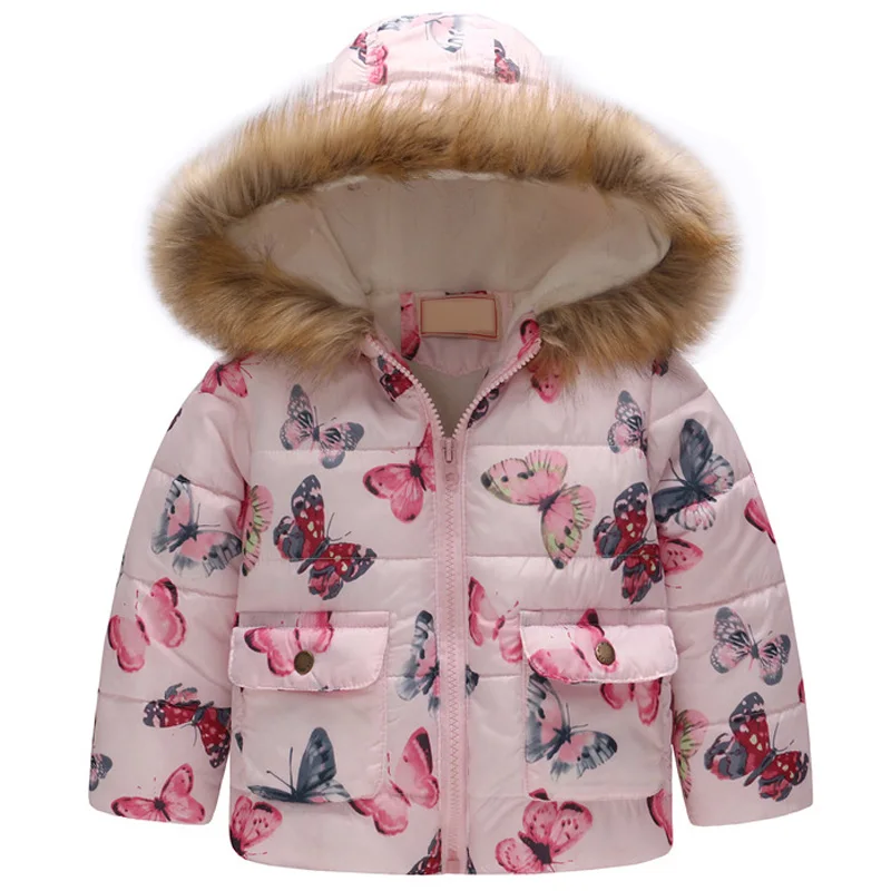 New Fashion Winter Fleece Jackets For Boy Trench Children's Clothing 2-7Y Hooded Warm Outerwear Windbreaker Baby Kids Coats | Детская