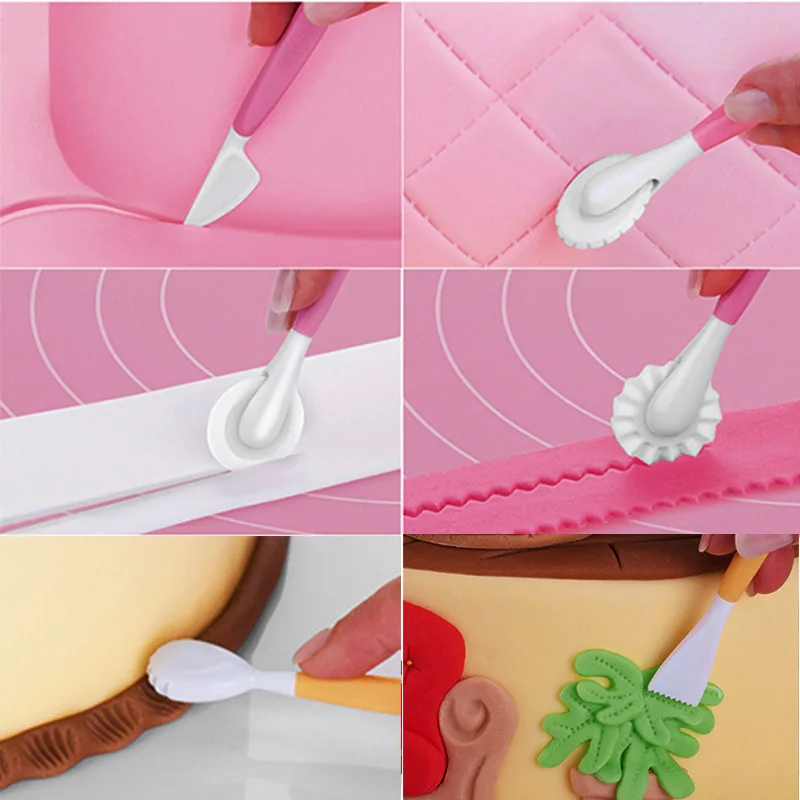 4 шт. Кондитерские украшения для выпечки 8 шаблонов|cake mold|mold patterndecorating pen |