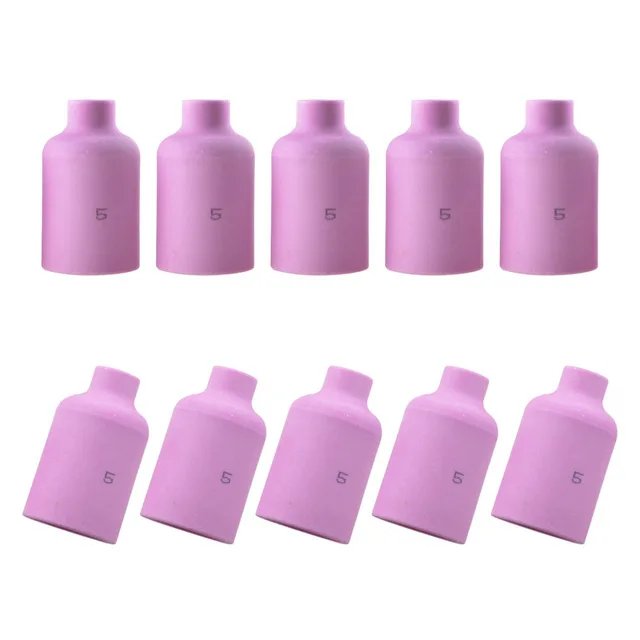 10PCS TIG Alumina Gas Lens Nozzle 54N17 5# Fit SR DTA DB WP 17 18 26 Welding Torch | Инструменты