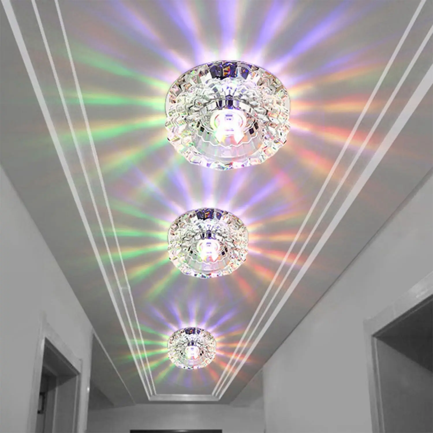 GTBL 3W 5W потолочная светодиодная лампа для коридора и гостиной с кристальным освещением Luces Front techo Balcony.