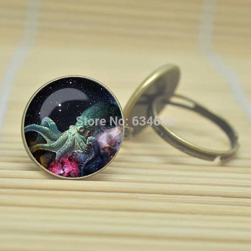 1 шт. туманность осьминог кольца галактики ювелирные изделия стекло кабошон