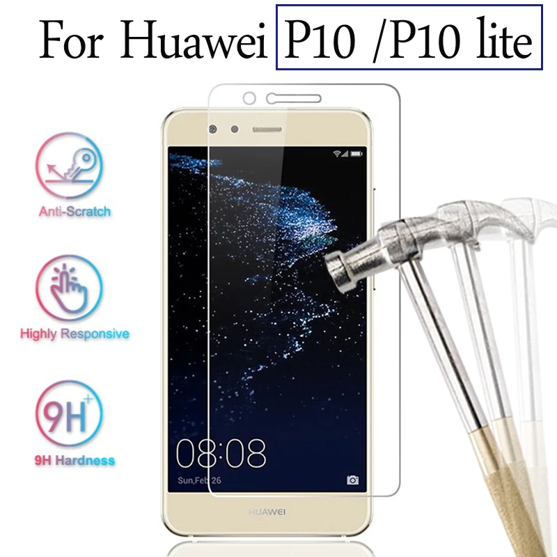 Защитный Стекло на huawei p10 lite pro Tremp Tempered Glas p 10 p10lite Huavei Hauwei Huawie Huawi Экран протектор 9 h