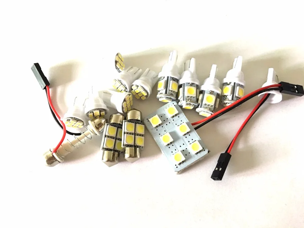 13 шт. белый светодиодные фонари Интерьер Вышивка Крестом Пакет комплект для Honda