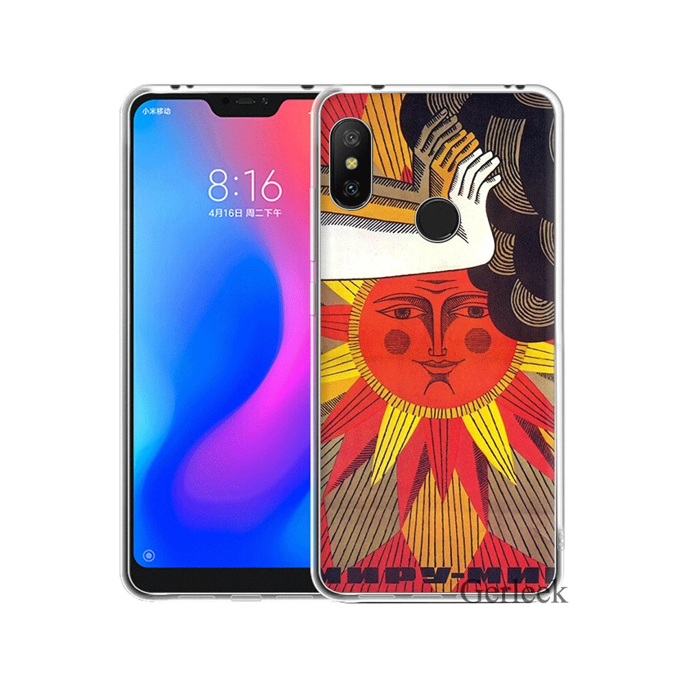 Мягкий силиконовый чехол из ТПУ для Xiaomi Redmi 4A 4X 5 5A Plus 6 6A Pro S2 флаг СССР | Мобильные