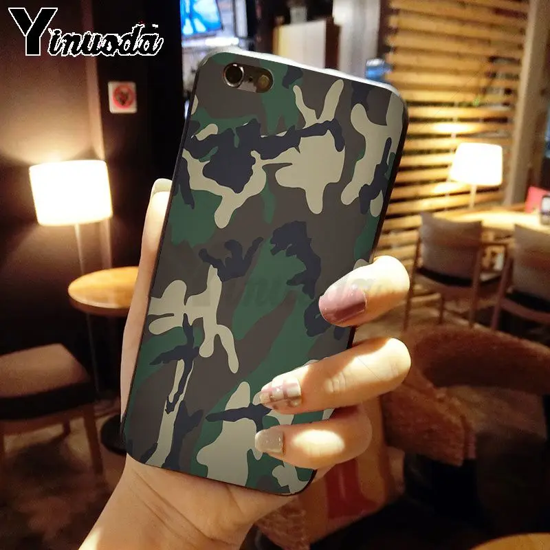 Yinuoda камуфляжный чехол для iphone X XS MAX 5 6S SE 7 8 plus XR|Чехлы-накладки| |