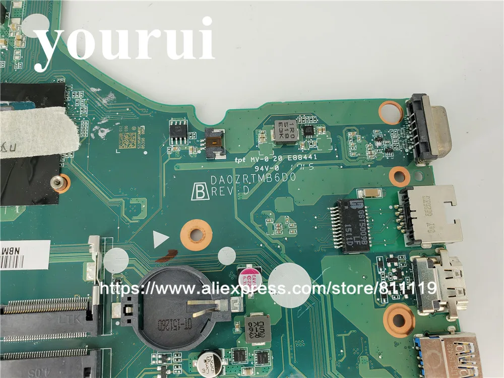 NB.MVH11.001 NBMVH11001 для ACER Aspire E5 573G Материнская плата ноутбука DA0ZRTMB6D0 I3 4005U DDR3L 100%