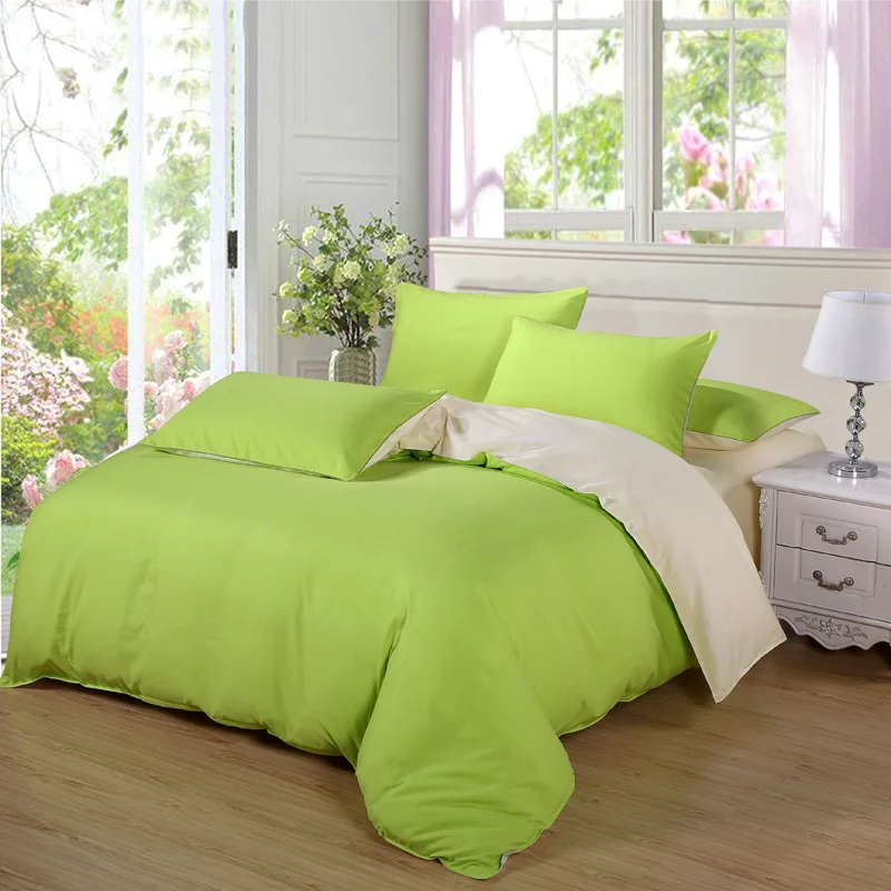 2018 New Style Pure Plain Color 4pcs Bedding Set Home Textile 1.5m 1.8m 2m 2.2m Bed Sheet King Queen Double Size Duvet Cover Kid | Дом и сад