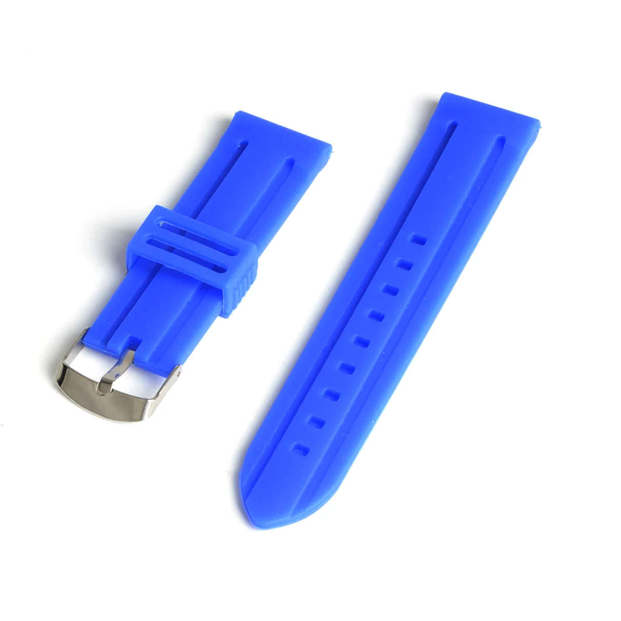 

2021 New Men Women Blue Watch Band Bracelet for Watch Fashion Silicone Rubber Watchbands 22mm Strap