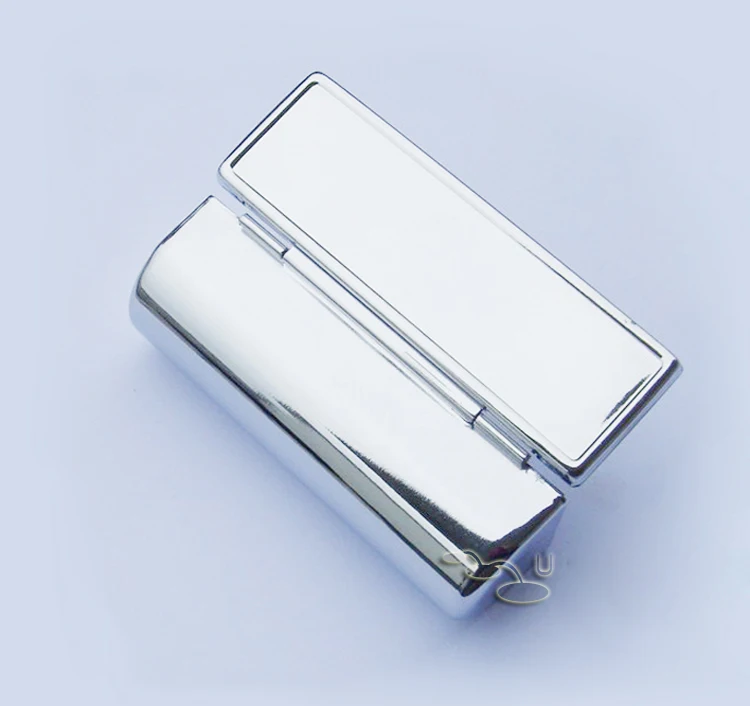 Модный зеркальный чехол для губной помады с металлическим держателем круглой