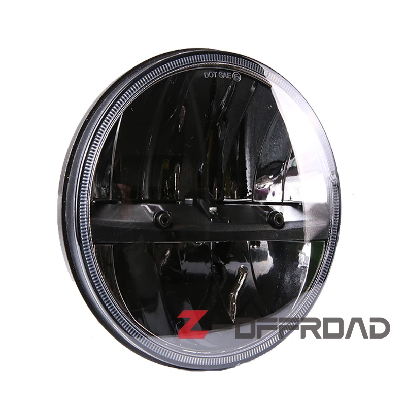 7 &quotчерный круглый светодиодный H4 фара Замена Освещение Проектор фары для Jeep