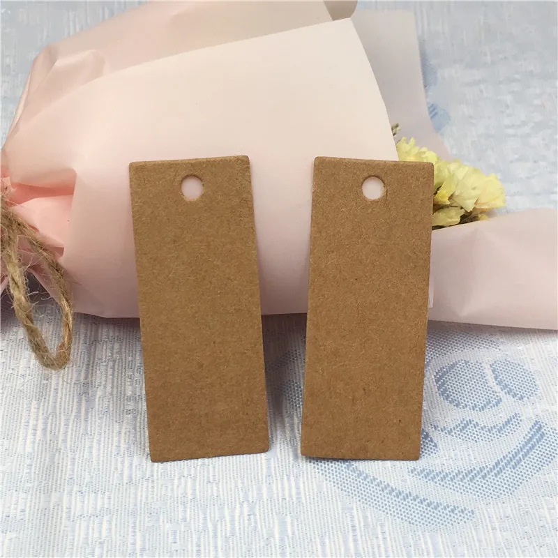 200 шт./лот различные размеры простой стиль Закладка крафт бумага картон для книги