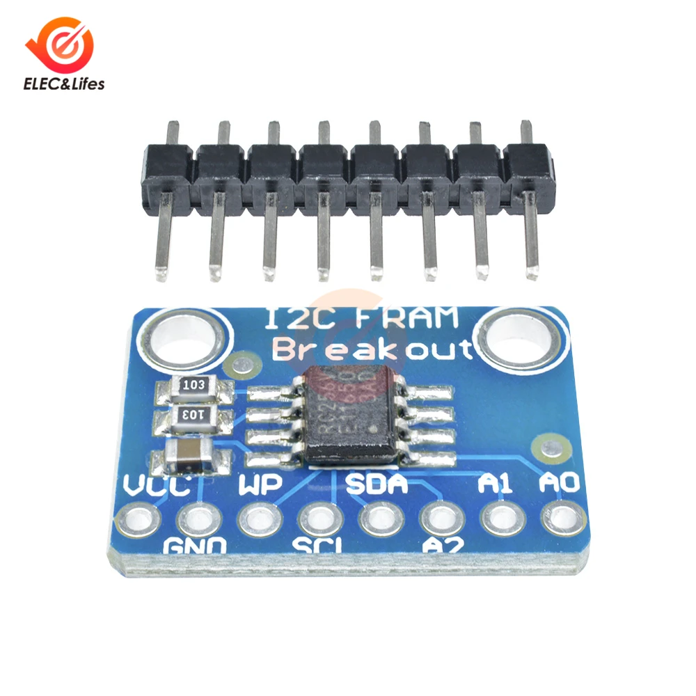 Коммутационная плата MB85RC256V I2C IIC FRAM не летучая память IC макетная Инструмент