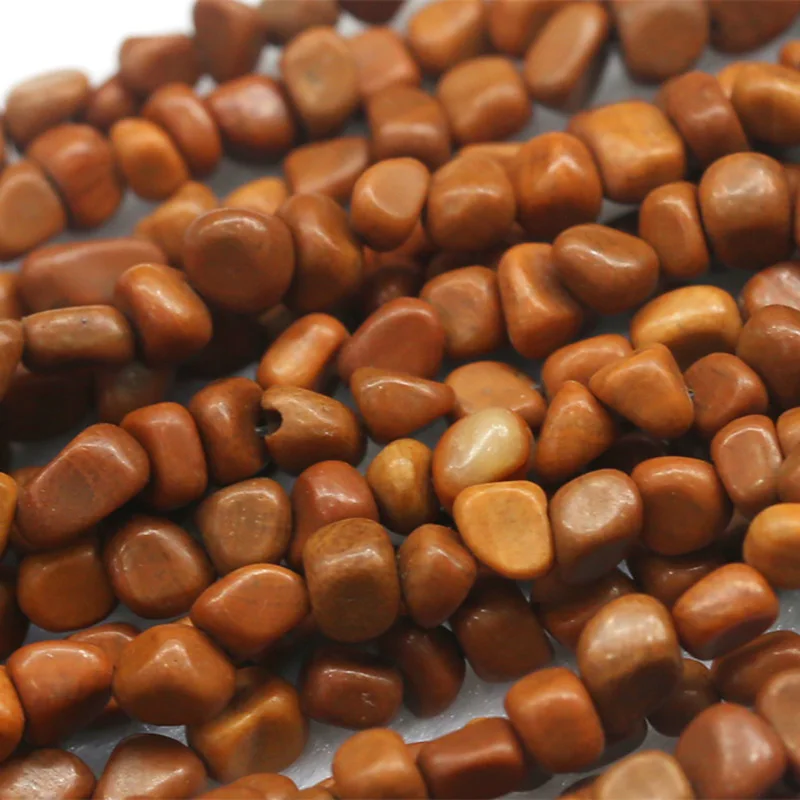 Бусины Из Натурального Коричневого тигрового шкура яшма незакрепленные бусины