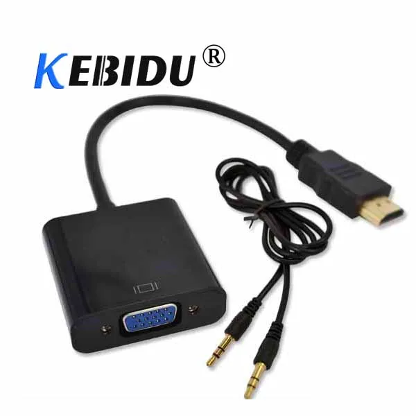 Переходник VGA с HDMI на гнездо 1080P папа адаптер цифровым сигналом в аналоговый для
