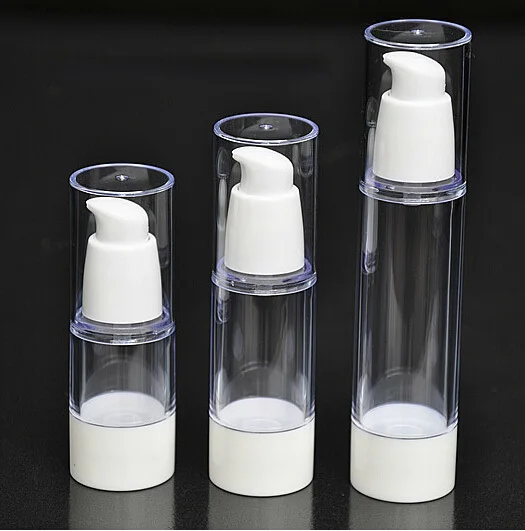 50pcs 30 ml Vacuum airless pump botte, empty airless lotion bottles 30ml ,30ml plastic airless bottles with airless pump lid
