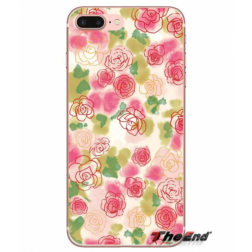 Силиконовый чехол для Xiaomi Redmi 4 3 3S Pro Mi3 Mi4 Mi4i Mi4C Mi5 Mi5S Mi Max Note 2 Flower WaterColor Painting|silicone