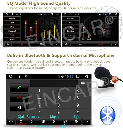 Android6.0 автомобильный Радио четырехъядерный двойной Din 6 2 ''в тире Авторадио