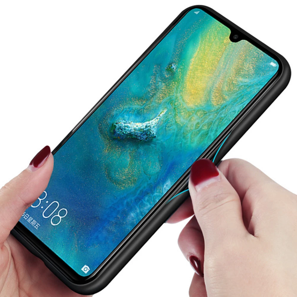 Gradient Aurora Glass Case For Huawei P30 Pro Laser Colorful Shockproof Tempered Cover Back Shell Coque |