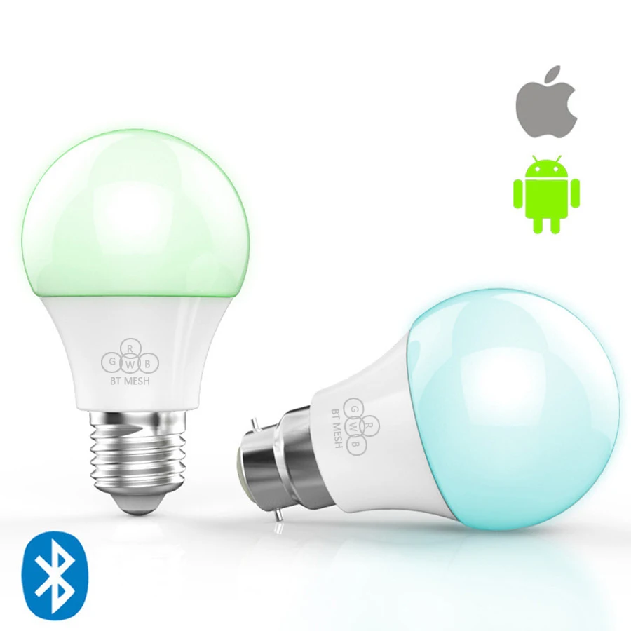 E27 4 5 Вт RGBW Светодиодная лампа Bluetooth 0 сетчатый умный светильник Изменение цвета