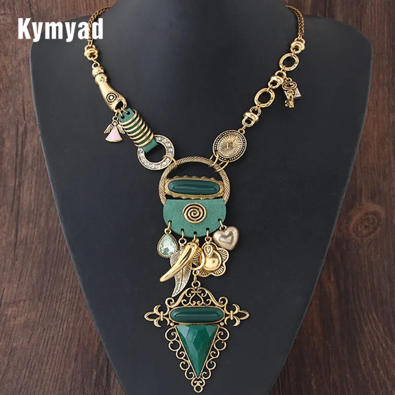 Женское богемное ожерелье Kymyad длинное в Корейском стиле яркое женское