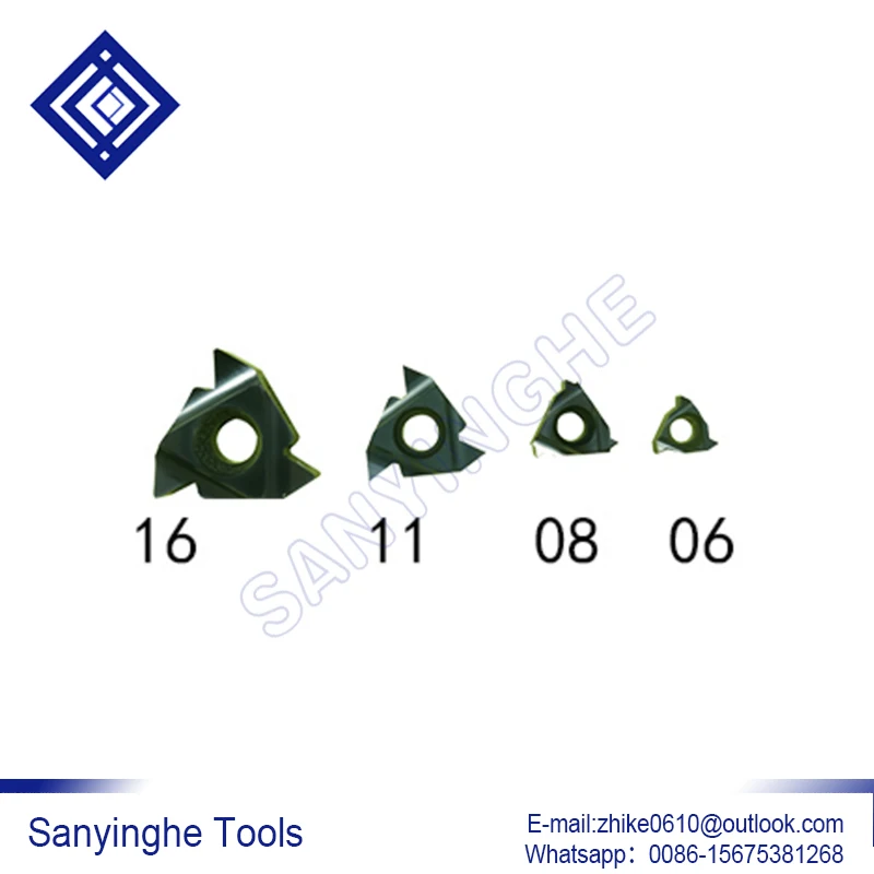 

10 шт./лот sanyinghe 06NR A60 M30/08NR A60 M30 карбидные резьбовые вставки с ЧПУ