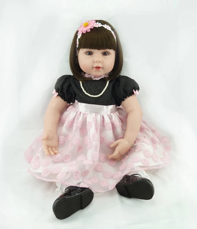 61 см 24 &quotсиликоновые куклы bebe Reborn Baby Boy мягкие для сна реалистичные игрушки Playmate