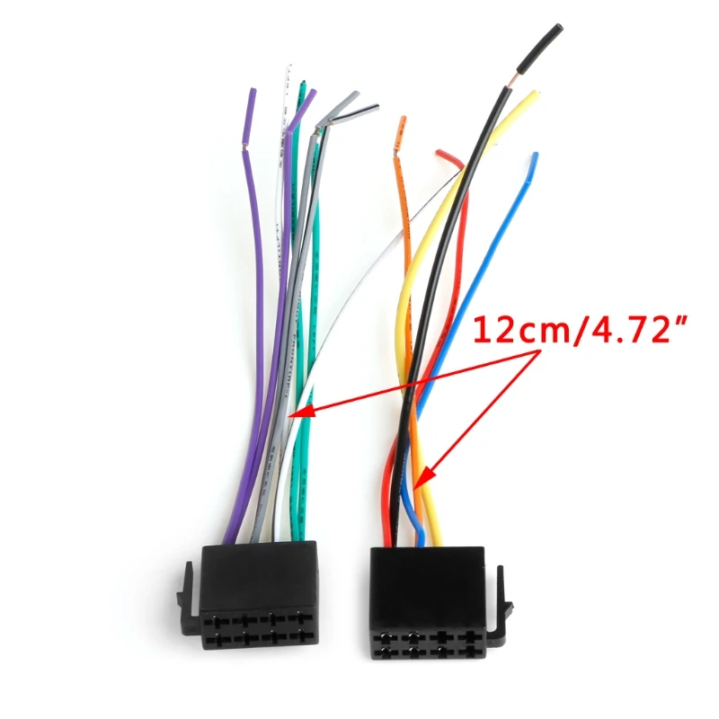 

1Pair Universal Female ISO Wiring Harness Car Radio Adaptor Connector Wire Plug Kit