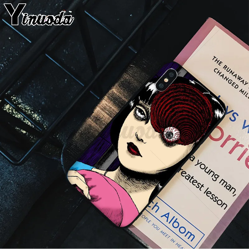 Yinuoda Junji Ito Tees Horror TPU Мягкий силиконовый чехол для телефона iPhone 8 7 6 6S Plus 5 5S SE XR X XS MAX
