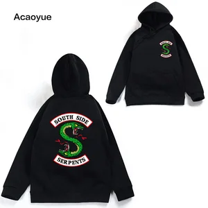 Мужская толстовка с капюшоном в стиле ривердейл, толстовка с капюшоном Саут-Эндрюс, 2018