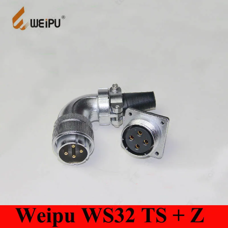 Оригинальный разъем Weipu WS32 TS + Z 4 6 8 10 10B 11 12 13 19 контактный Мужской Угловой Штекер