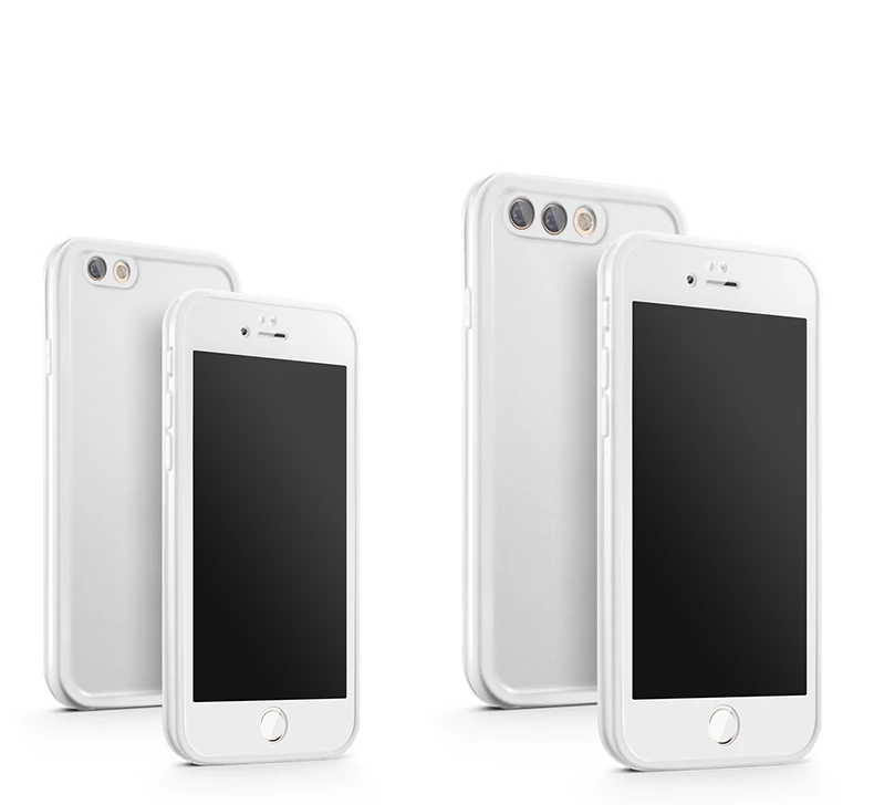Full White Водонепроницаемый чехол для телефона для iPhone 6 6s 7 8 Plus SE 5S чехол для плавания и дайвинга водонепроницаемый чехол из ТПУ для iPhone X XS XR XS Max Coque - Цвет: Full White