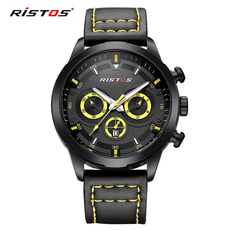 Reloj Hombre 2018 RISTOS модные повседневные спортивные мужские часы в стиле акулы военные