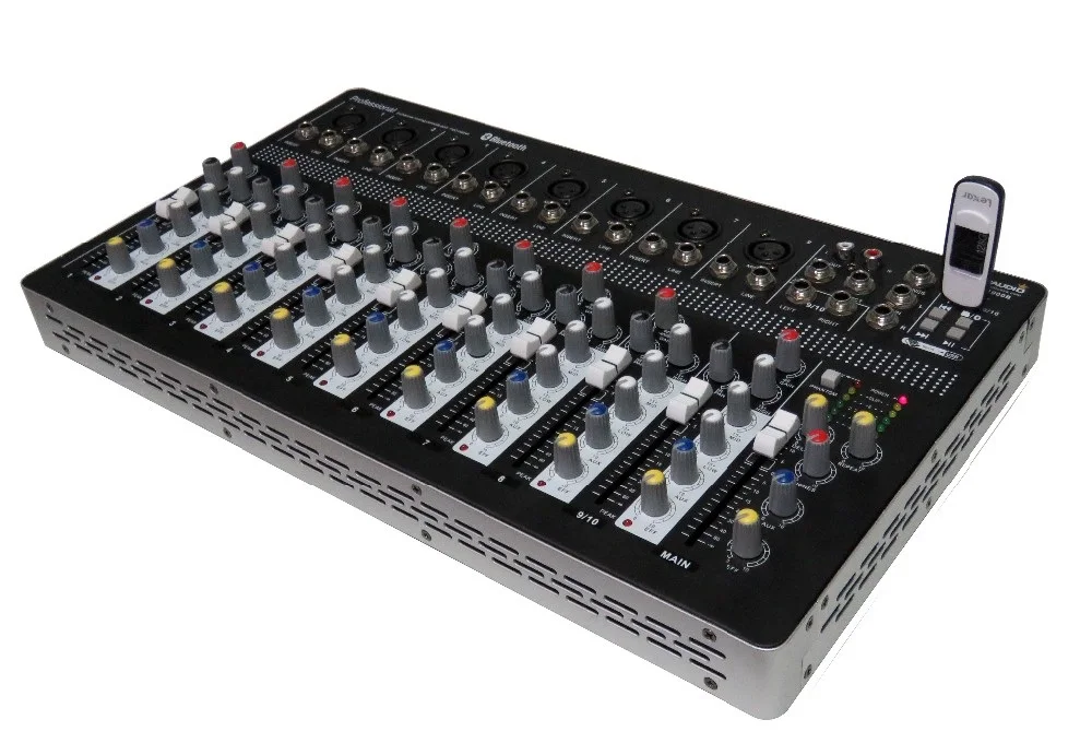 STARAUDIO Pro DJ Stage 10-канальный USB Bluetooth MP3 Миксер с 2CH гарнитура UHF микрофоны SMX-1000B |