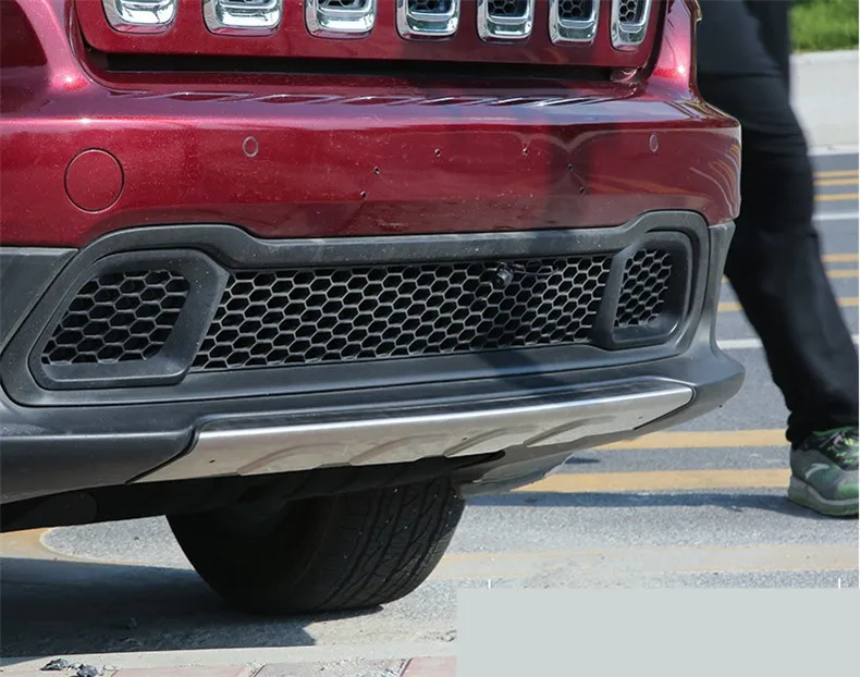 Передний и задний бампер для Jeep Cherokee 2016.2017.2018 диффузор бамперы из нержавеющей