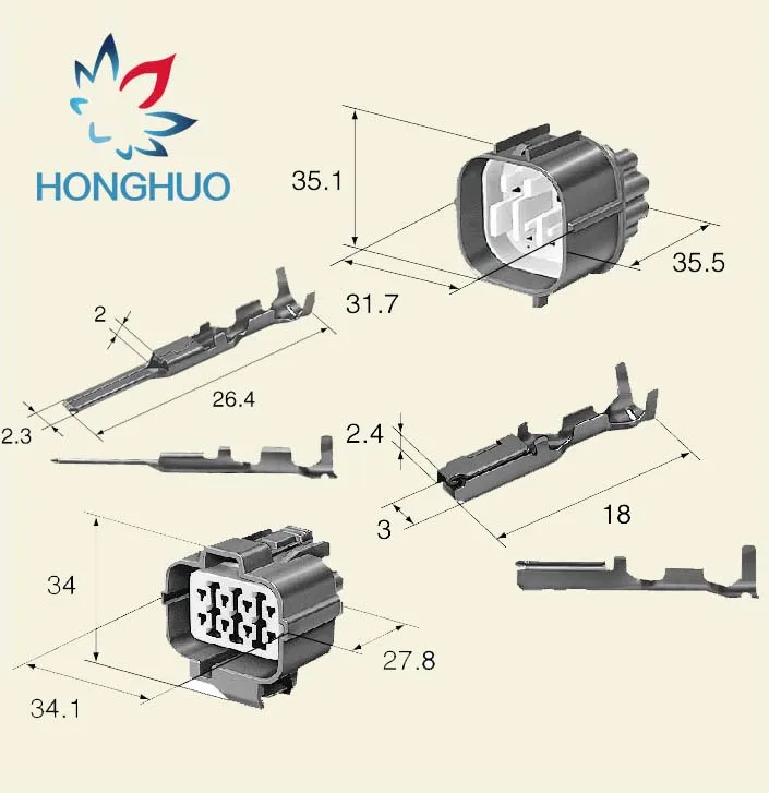 8-контактный разъем 6189-0134 6181-0075 для Honda B-Series OBD1 Dsitributor для датчика коэффициента A/F, модуль зажигания Acura, трансмиссия