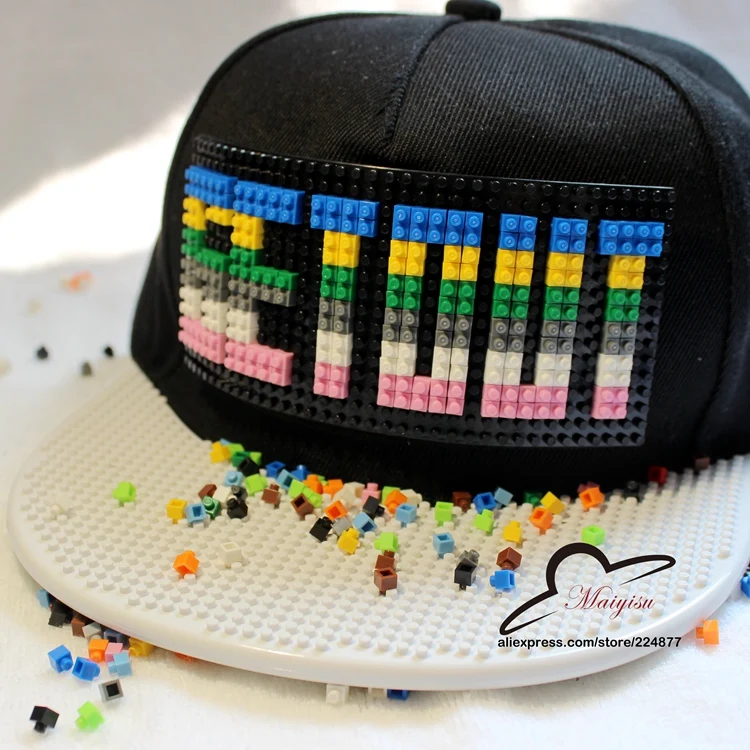 Новый дизайн Bigbang G-Dragon вылезает Мозаику DIY Съемный инкрустированный кирпич
