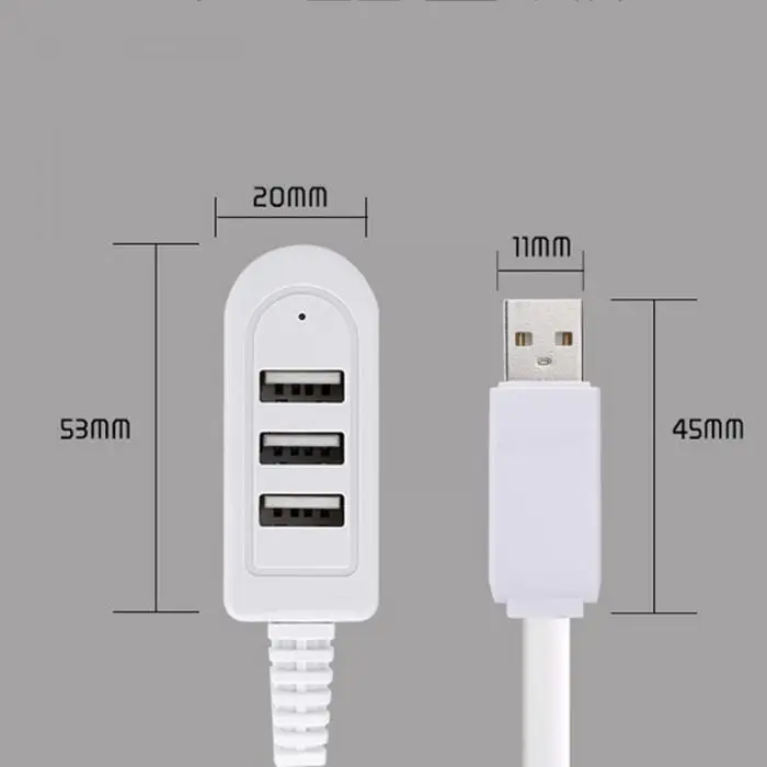 3 Порты концентратор USB данных Портативный супер Скорость концентратор для MacBook Air/Mini Тетрадь ПК EM88