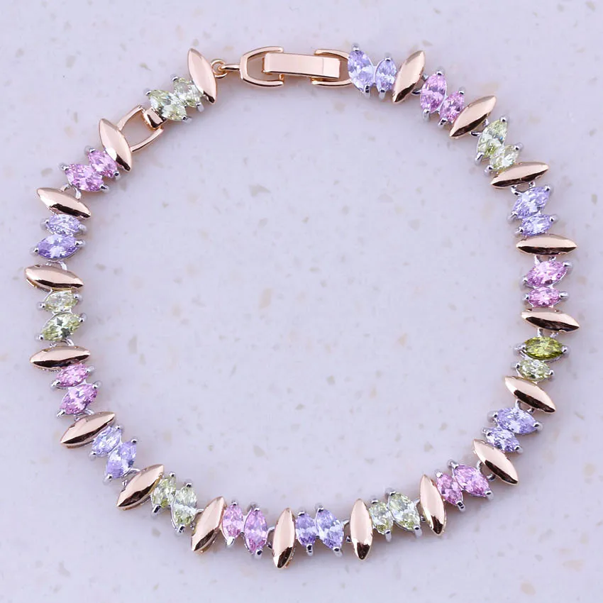 Браслеты женские с шармами многоцветные ювелирные украшения имитацией