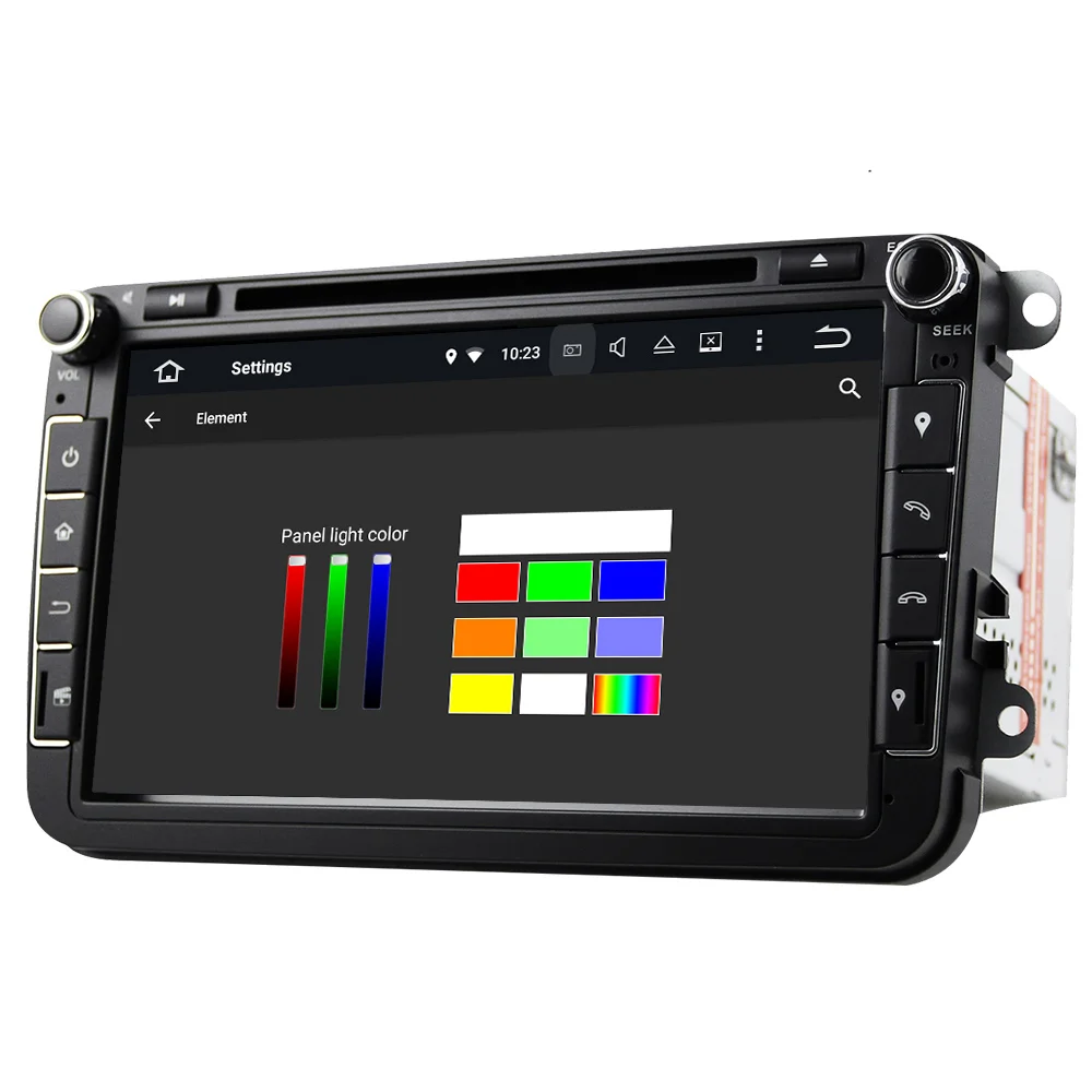 Eunavi 8 'ƈ Din Android 9 0 автомобильный DVD плеер gps навигации радио для VW Jetta Tiguan Passat B6
