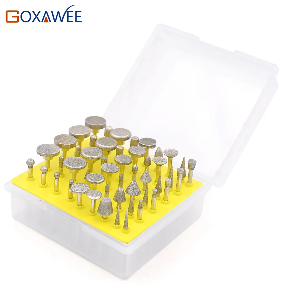 Набор сверл GOXAWEE Dremel комплект насадок с хвостовиком 3 мм для шлифования и