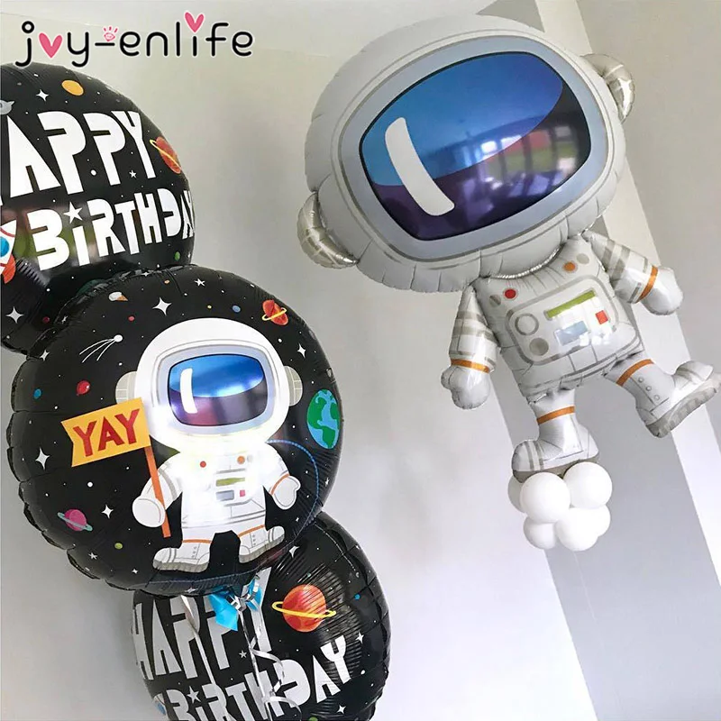 

Outer Space Party Astronaut Rocket Ship Foil Balloons Galaxy/Solar System Theme Party Boy Kids Birthday Party Decoration Favors