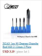 XCAN 10 шт. 3,175 мм хвостовик концевые фрезы CNC режущий Длина 15/17 мм/20 мм/22 мм Один Флейта Спираль Фрезы для контурной обработки одиночных каннелюр фреза