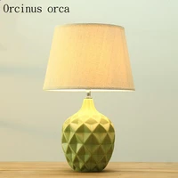 nordic modern ceramics table lamp bedroom bedside lamp american style simple and fashionable decorative table lamp